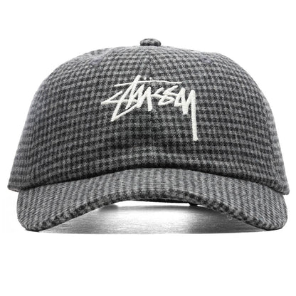 Wool Check Big Stock Low Pro - Charcoal