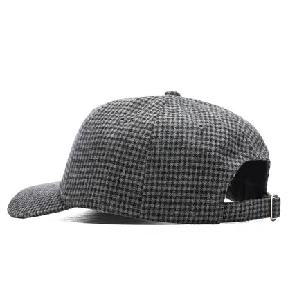 Wool Check Big Stock Low Pro - Charcoal