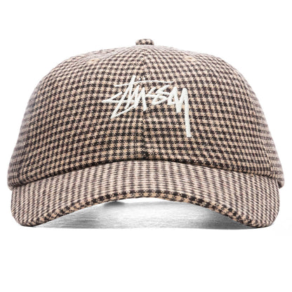 Wool Check Big Stock Low Pro - Brown