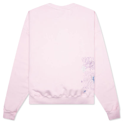 Sum One in Hollywood Luvs Me Crewneck Sweatshirt - Pink