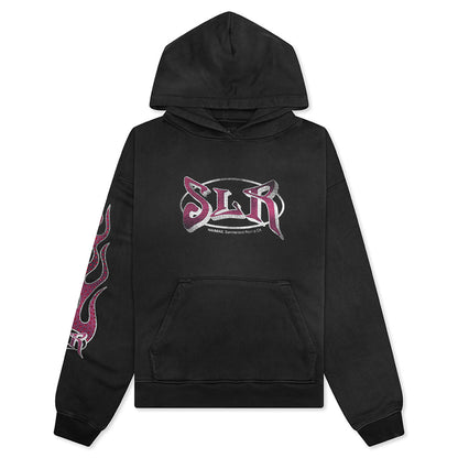 Summerland Racing Crystal Hoodie - Aged Black