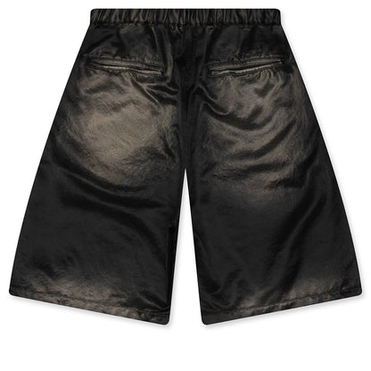 Sun Faded Like Satin Shorts - Black