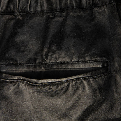 Sun Faded Like Satin Shorts - Black