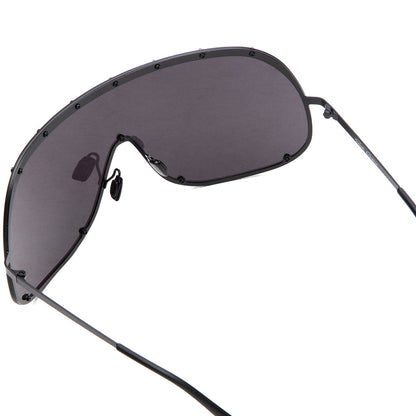 Sunglasses Shield - Black Temple/Black Lens
