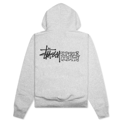 Superior Quality Zip Hoodie - Ash Heather