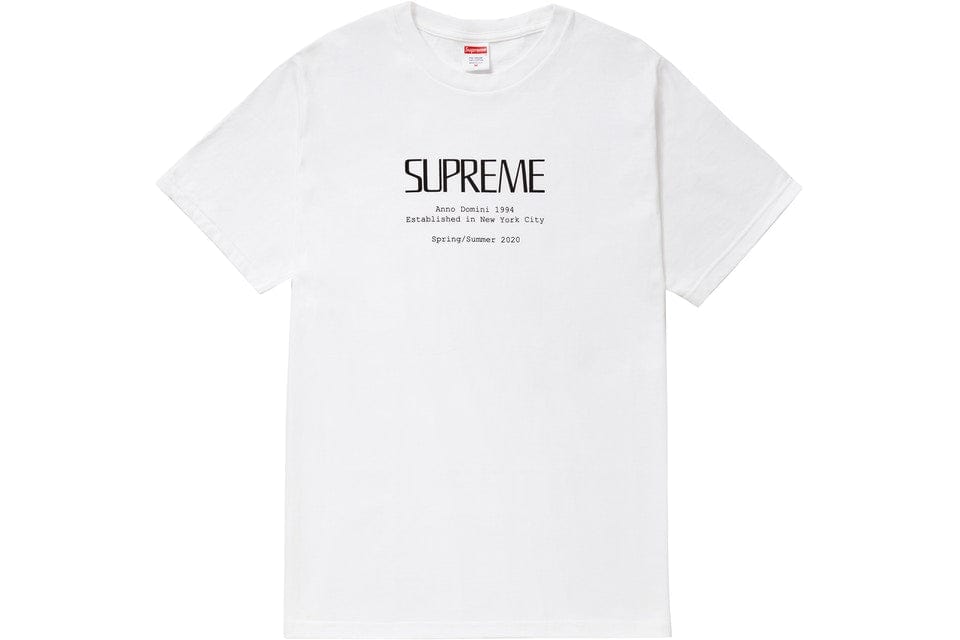 SUPREME ANNO DOMINI TEE WHITE