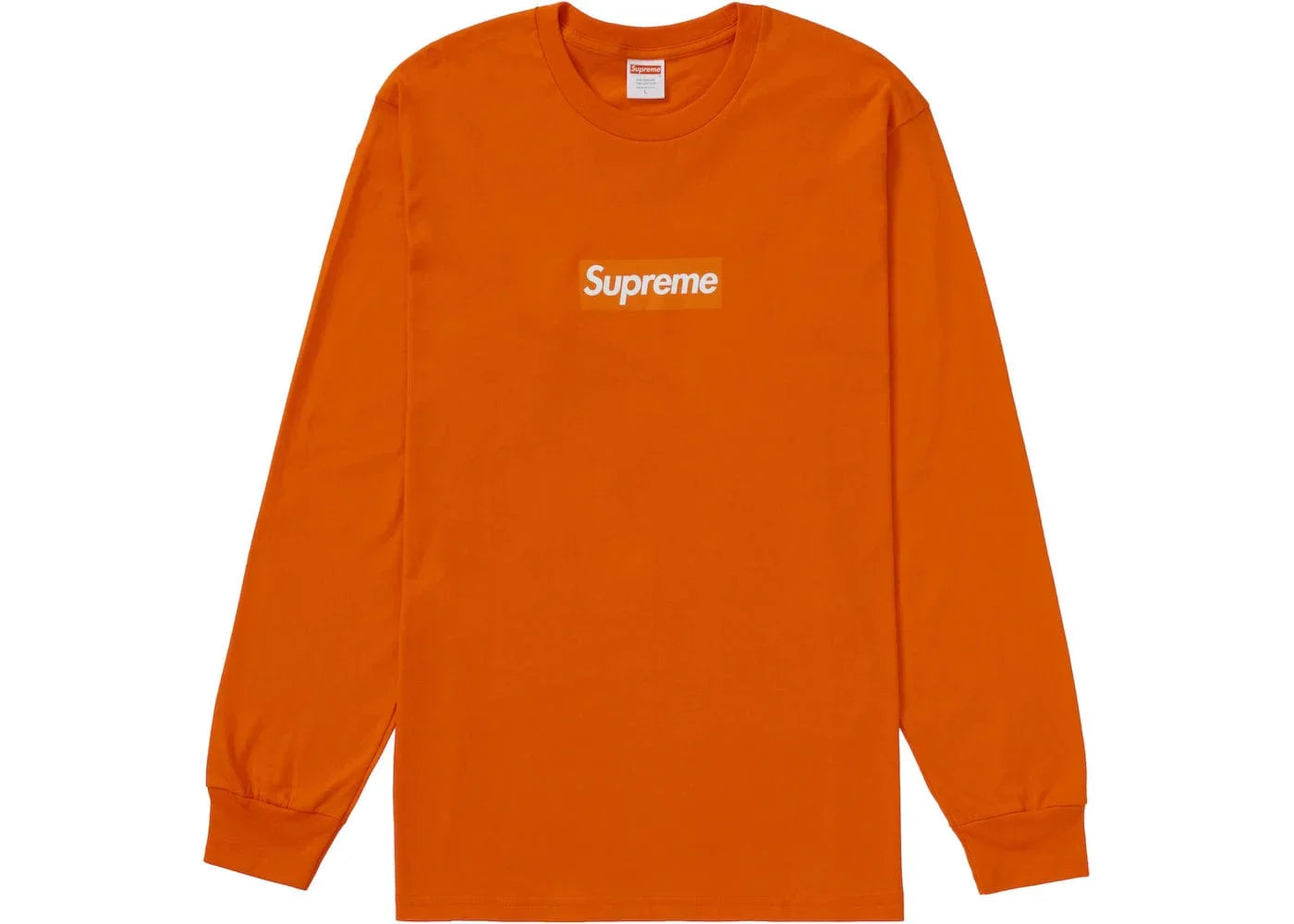 SUPREME BOX LOGO LONG SLEEVE ORANGE
