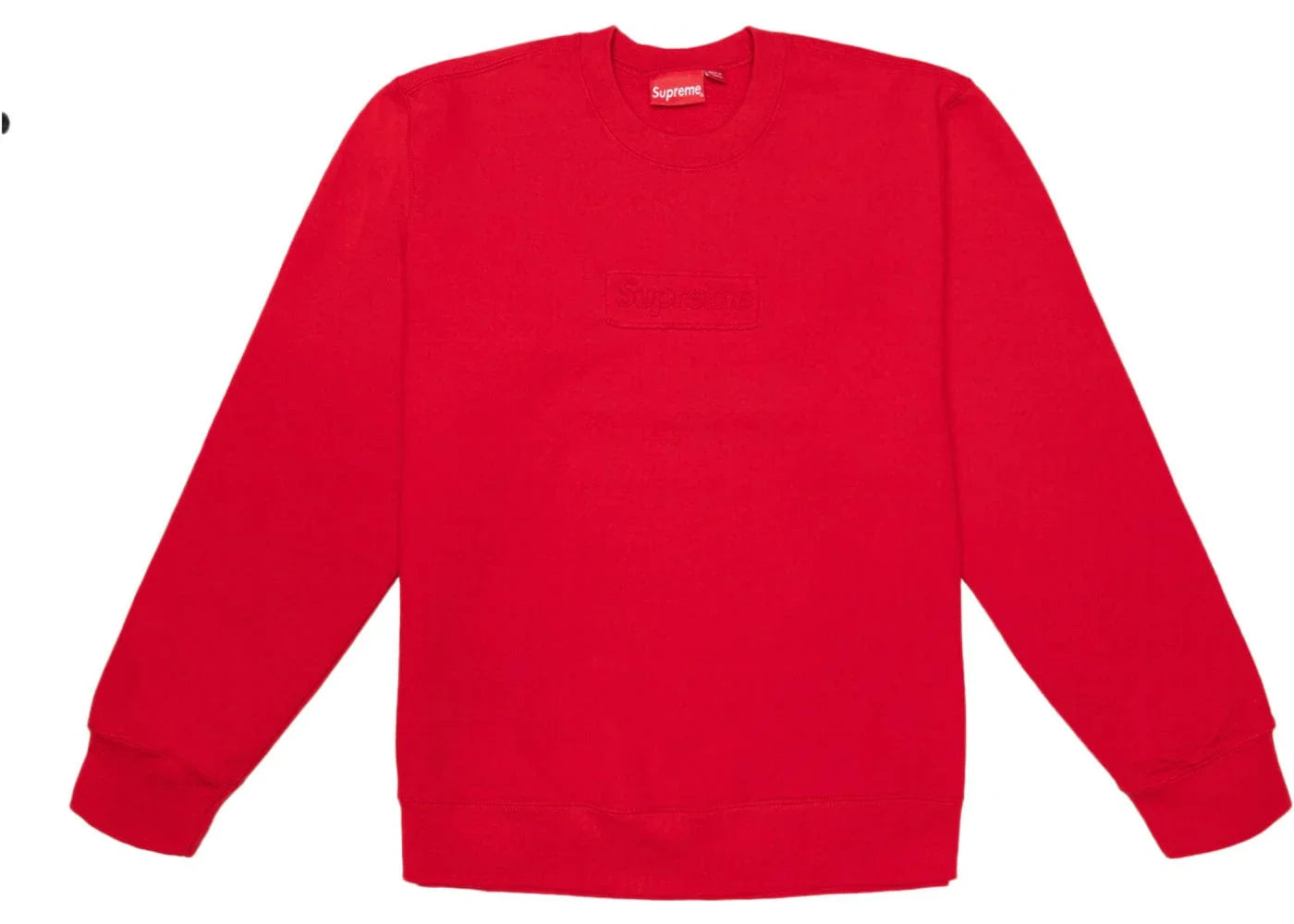 SUPREME CUTOUT CREWNECK RED
