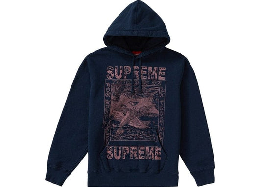 DOVES HOODED SWEATSHIRT NAVY
