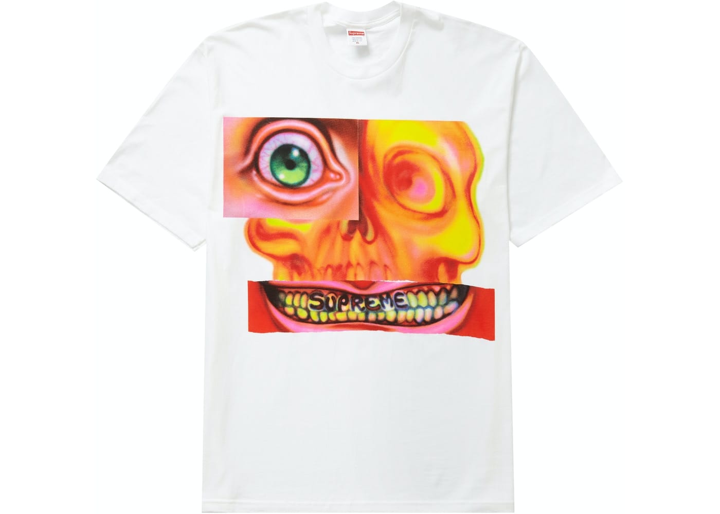 SUPREME FACE TEE WHITE