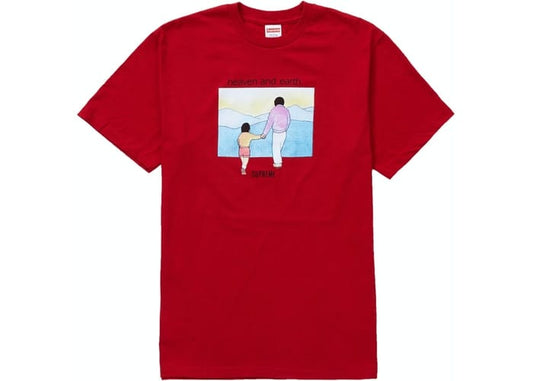 SUPREME HEAVEN AND EARTH TEE RED