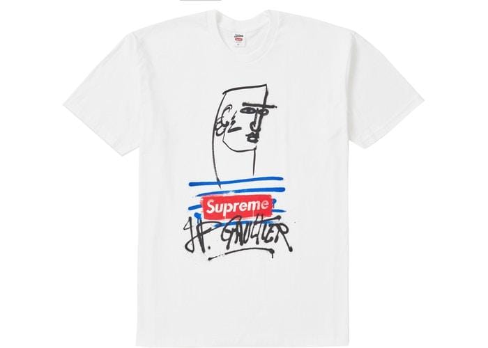 SUPREME JEAN PAUL GAULTIER TEE WHITE