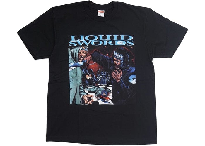SUPREME LIQUID SWORDS TEE BLACK