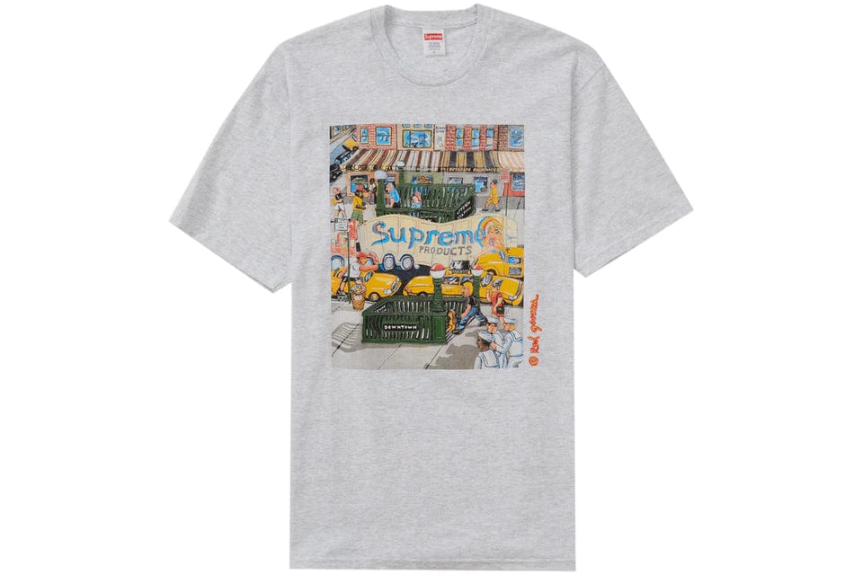 SUPREME MANHATTAN TEE ASH GREY