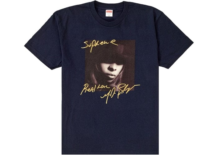 SUPREME MARY J BLIGE TEE NAVY