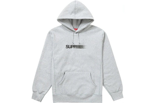 SUPREME MOTION LOGO HOODIE GREY