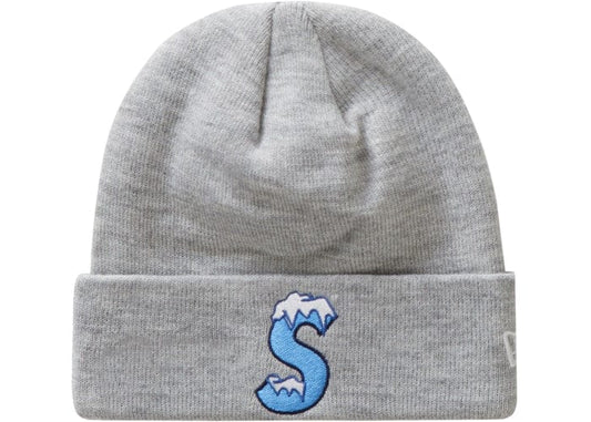 SUPREME NEW ERA S LOGO BEANIE FW20 GREY