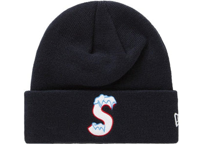 SUPREME NEW ERA S LOGO BEANIE FW20 NAVY