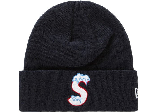 SUPREME NEW ERA S LOGO BEANIE FW20 NAVY