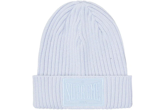 SUPREME OVERDYED PATCH BEANIE LIGHT BLUE