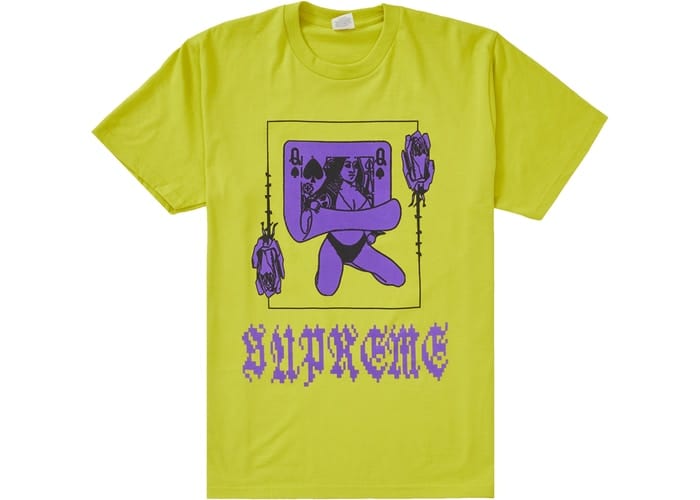 SUPREME QUEEN TEE SULFUR