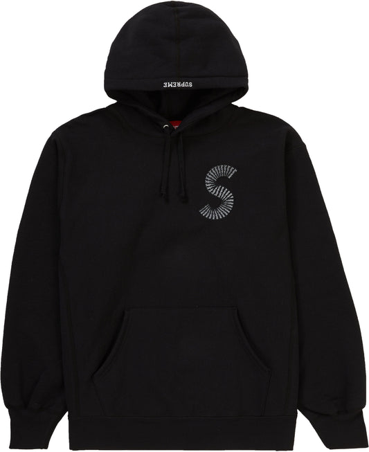SUPREME S LOGO HOODIE BLACK