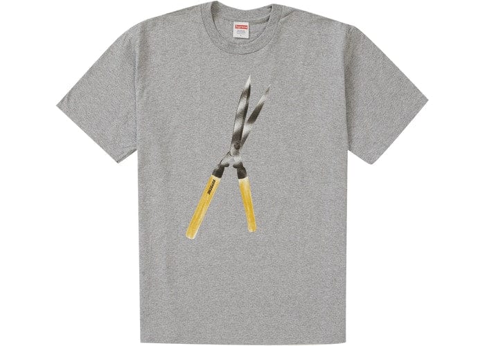 SUPREME SHEARS TEE HEATHER GREY