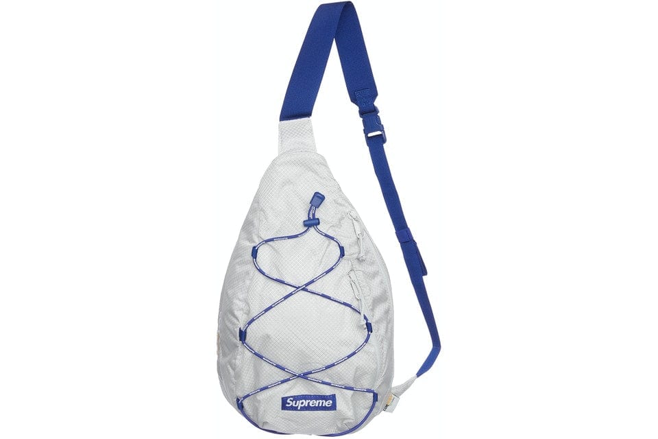 SUPREME SLING BAG SILVER SS22