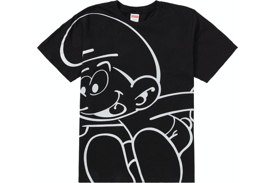 SUPREME SMURF TEE BLACK