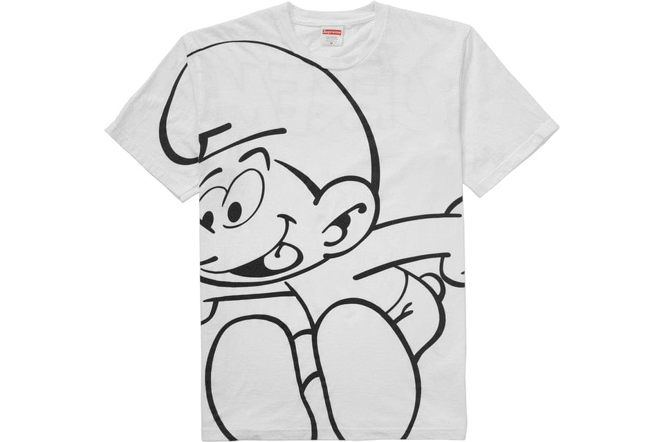 SUPREME SMURF TEE WHITE