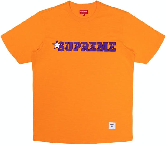 SUPREME STAR LOGO TEE ORANGE