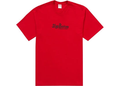 SUPREME STAY POSITIVE TEE RED