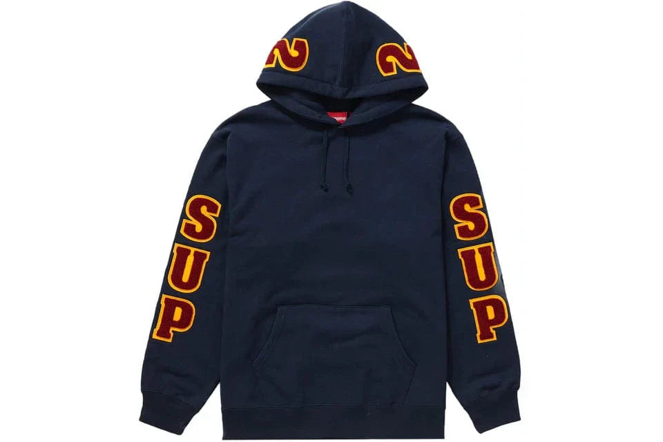 SUPREME CHENILLE SWEATER NAVY