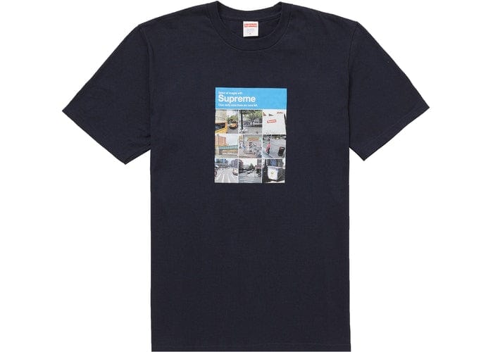 SUPREME NAVY VERIFY TEE FW20
