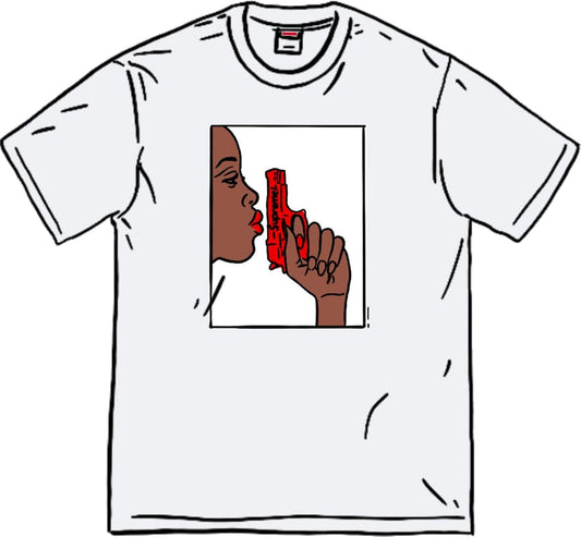 SUPREME WATER PISTOL TEE WHITE