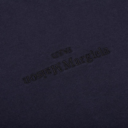 Tonal Upside Down Logo Hoodie - Blue/Tonal Embroidery