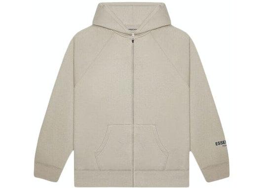 ESSENTIALS FOG ZIP UP HOODIE TAN