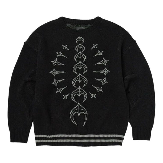 Thug Club TC Bone Knit Sweater 'Black White' TC25KN2001