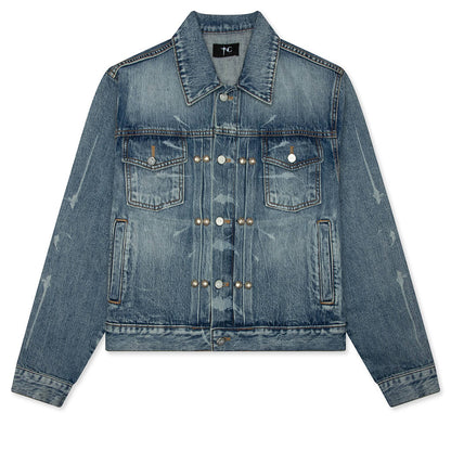 TC Spine Laser Denim Jacket - Blue