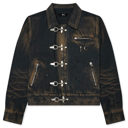 TC Two Tone Washed Jacket - Rust Black