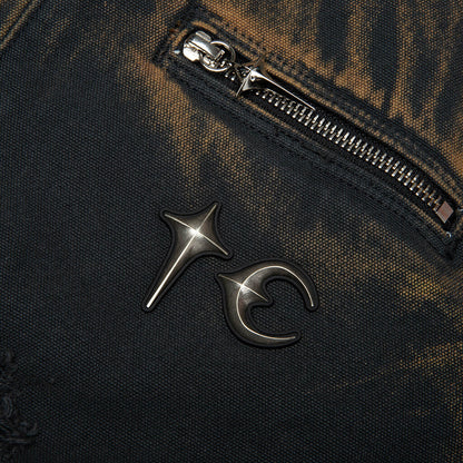 TC Two Tone Washed Jacket - Rust Black