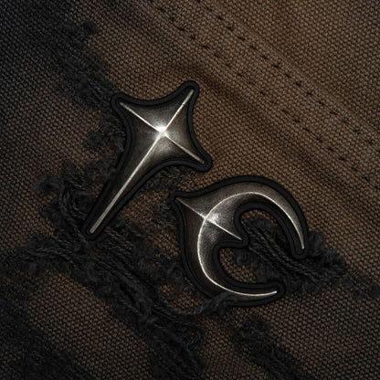 TC Two Tone Washed Pants - Rust Black