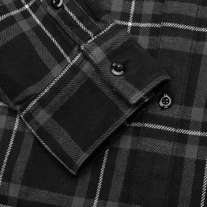 Tartan Check Shirt L/S - Black