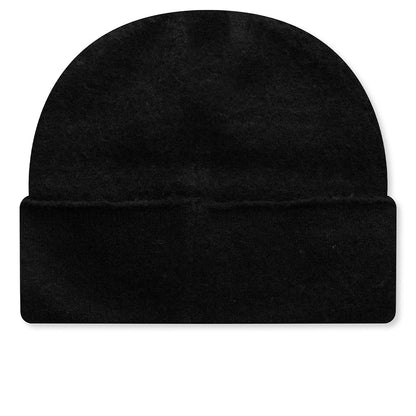 Textured Knit Beanie - Jet Black