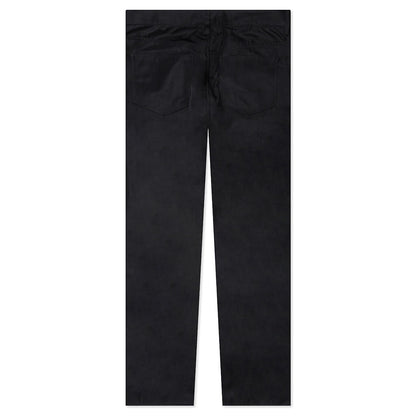 Textured Nylon 5-Pocket Pant - Black