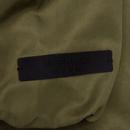 Textured Nylon Hooded Coaches Jacket - Military
