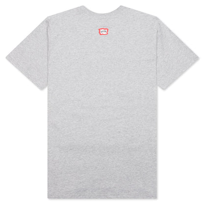 The Old Hangtag Sticker S/S Tee - Heather Grey