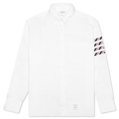 4-Bar Straight Fit Shirt - White