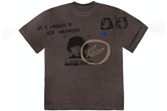 TRAVIS SCOTT CACTUS JACK FOR FRAGMENT HIROSHI TEE BROWN