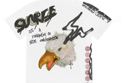 TRAVIS SCOTT CACTUS JACK FOR FRAGMENT SUNRISE TEE WHITE